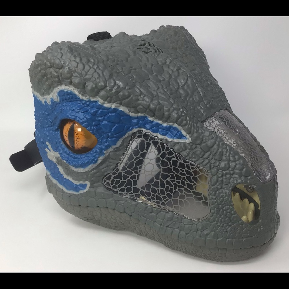 Jurassic World Park Chomp 'n Roar Velociraptor Raptor Dinosaur Mask: